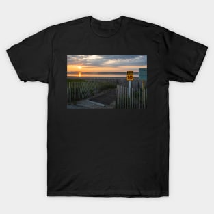 Beach Access 10 Nahant Sunrise Nahant MA Nahant Beach T-Shirt